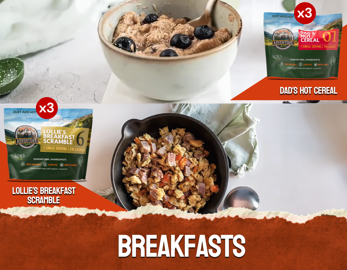 Weekender Duo 3-Day Meal Kit - Adventure Well Outdoors Weekender Duo 3-Day Meal Kit - Adventure Well Outdoors